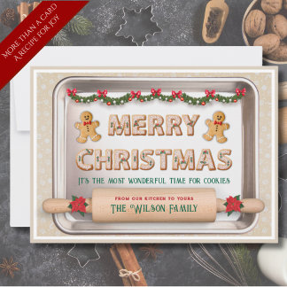Unique Christmas Holiday Card Cookie Recipe