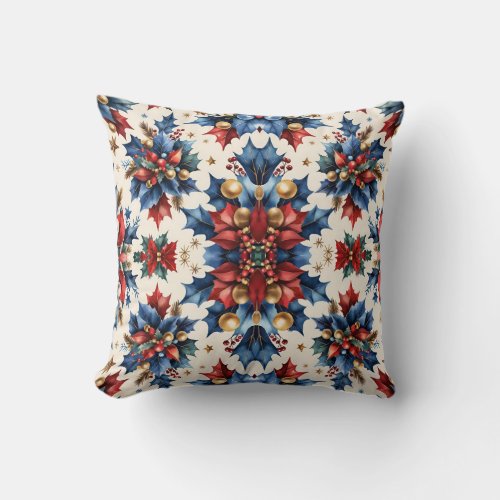 Unique Christmas In July Cotton Throw Pillow 