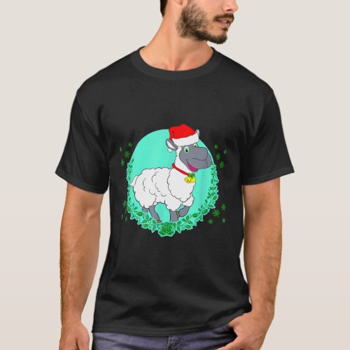 Unique Christmas Sheep Lamb for Kids and Breeders T_Shirt