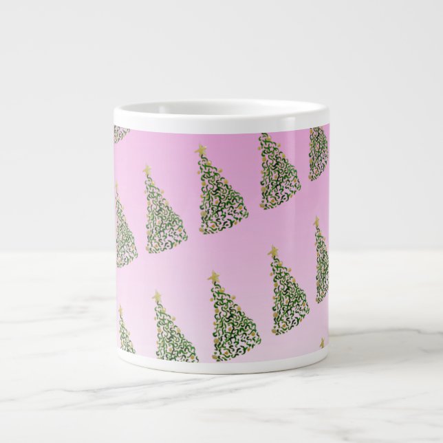 Unique Christmas Tree Pattern Specialty Mug (Front)