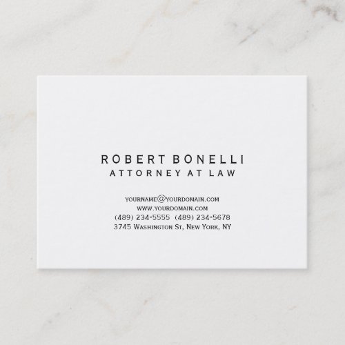 Unique Chubby Classical White Simple Business Card