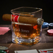 Unique Cigar Holder With Engraved Whiskey Glass at Zazzle