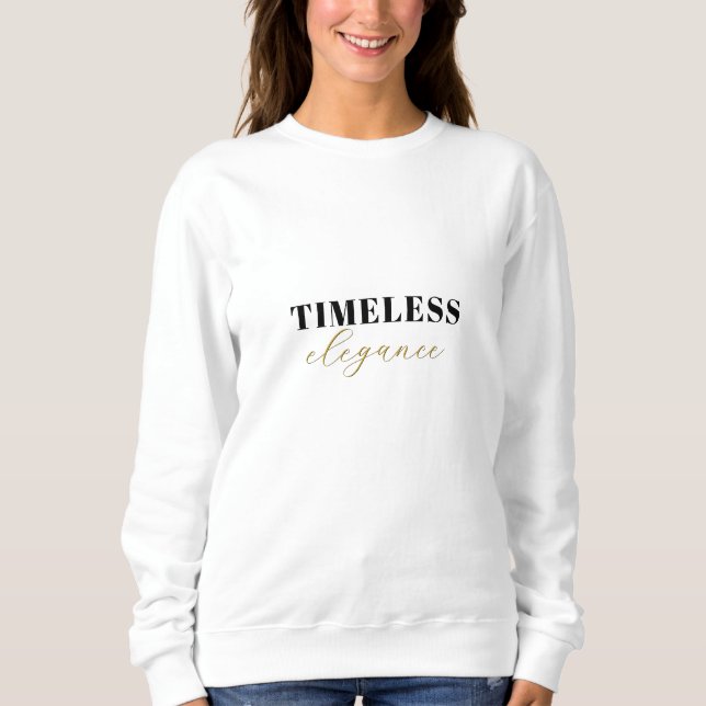 unique classic minimal timeless elegance women's sweatshirt (Front)
