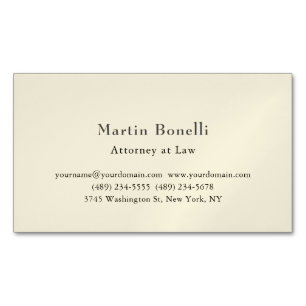 Unique Classic Personalized Custom Pastel Color Business Card Magnet