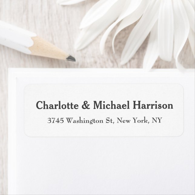 Unique Classical Bold Text Elegant Family Name Label (Insitu)