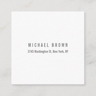 Unique Classical Elegant Plain Minimalist Enclosure Card