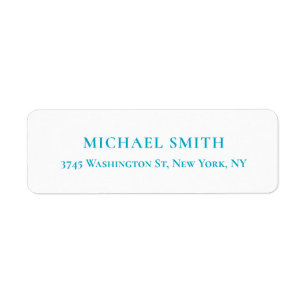 Unique Classical Elegant Plain Minimalist Label