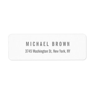 Unique Classical Elegant Plain Minimalist Label