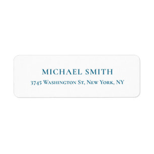 Unique Classical Elegant Plain Minimalist Label