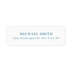 Unique Classical Elegant Plain Minimalist Label