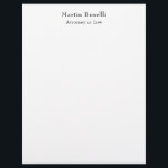 Unique Classical Personalized Custom Own Name Letterhead<br><div class="desc">Easy Editing Tools. Different Paper Types and Sizes,  Color and Font Choices.</div>