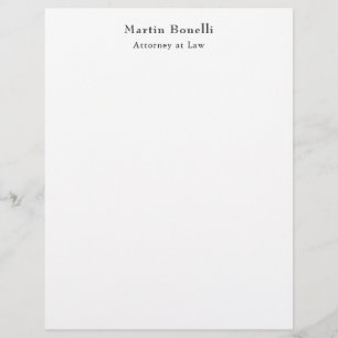 Unique Classical Personalized Custom Own Name Letterhead