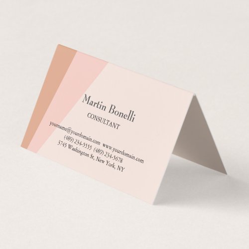Unique Classical Simple Minimalist Plain Business Card