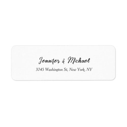 Unique Classical Wedding Calligraphy Handwriting Label