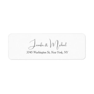 Unique Classical Wedding Calligraphy Handwriting Label