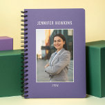 Unique Clean Purple Women Photo Business  Planner<br><div class="desc">Experience uniqueness and organization with our Unique Clean Purple Women Photo Business Planner. Tailored for women,  this planner combines a clean design with space for personal photos,  offering a distinctive and practical tool for your business planning.</div>