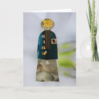 Unique Collage Earth Mama Ava Blank Card