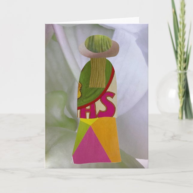 Unique Collage Earth Mama Shana Blank Card (Front)