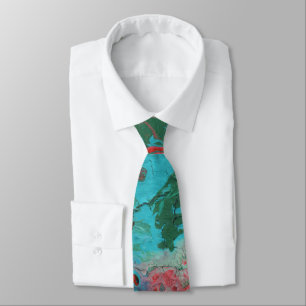 unique colorful abstract fathers day dad neck tie