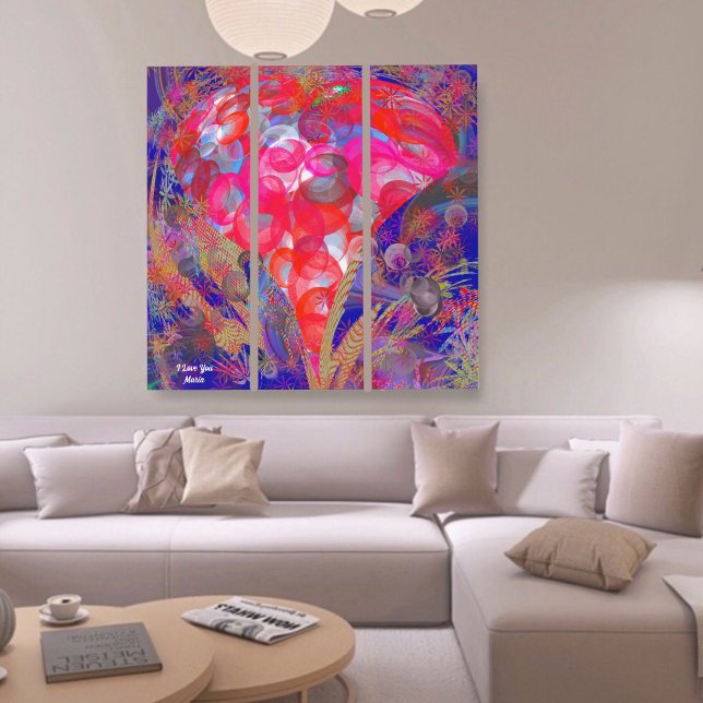 Unique Colorful  Abstract Marble Liquified Triptych (Creator Uploaded)