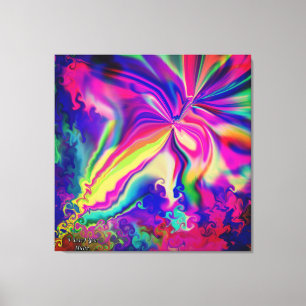 Unique Colorful Abstract Marble Liquified Wall Art