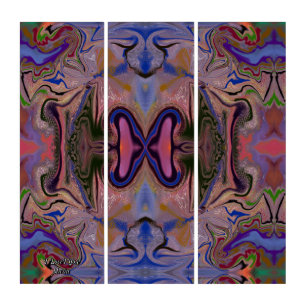 Unique Colorful Abstract Marble Liquified Wall Art