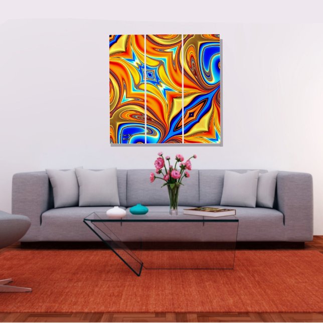 Unique Colorful Abstract Marble Liquified Wall Art (Creator Uploaded)