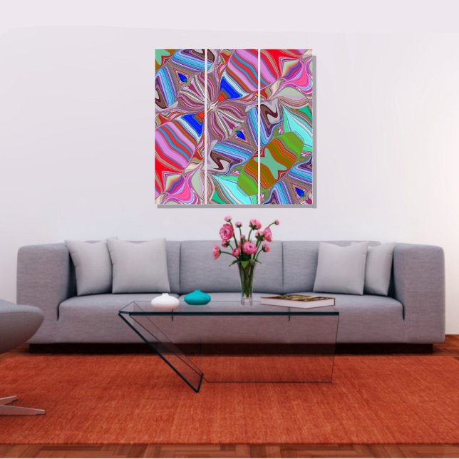 Unique Colorful Abstract Marble Liquified Wall Art (Creator Uploaded)