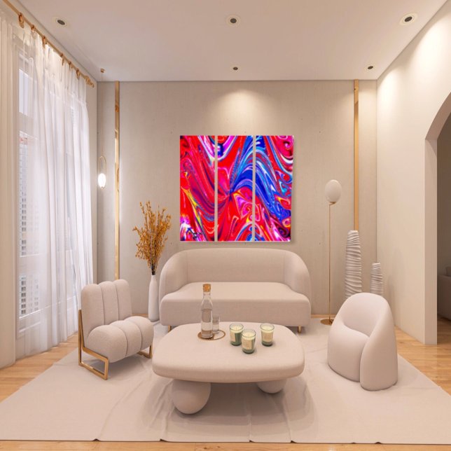 Unique Colorful Abstract Marble Liquified Wall Art (Creator Uploaded)