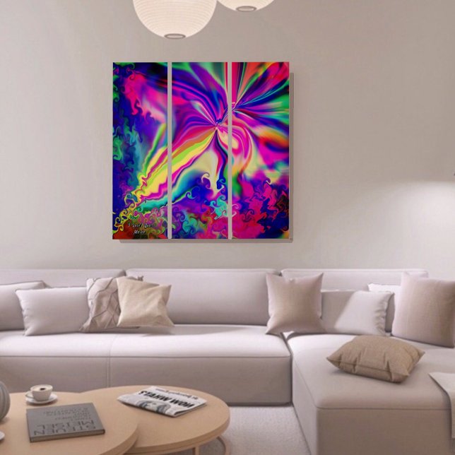 Unique Colorful Abstract Marble Liquified Wall Art (Creator Uploaded)