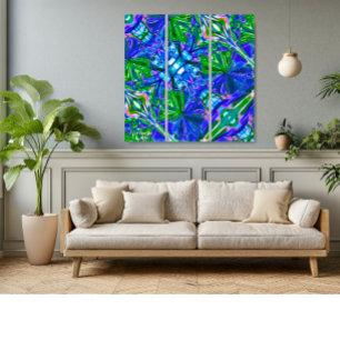 Unique Colorful Abstract Marble Liquified Wall Art