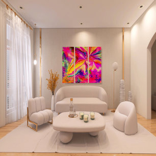 Unique Colorful Abstract Marble Liquified Wall Art