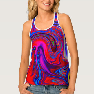 Unique Colorful Abstract Pattern Tank Top