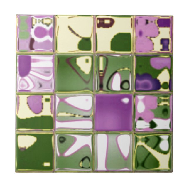 Unique Colorful Ceramic Tile (Front)