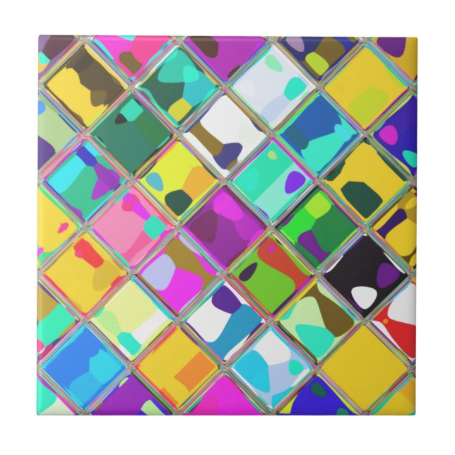 Unique Colorful Ceramic Tile (Front)