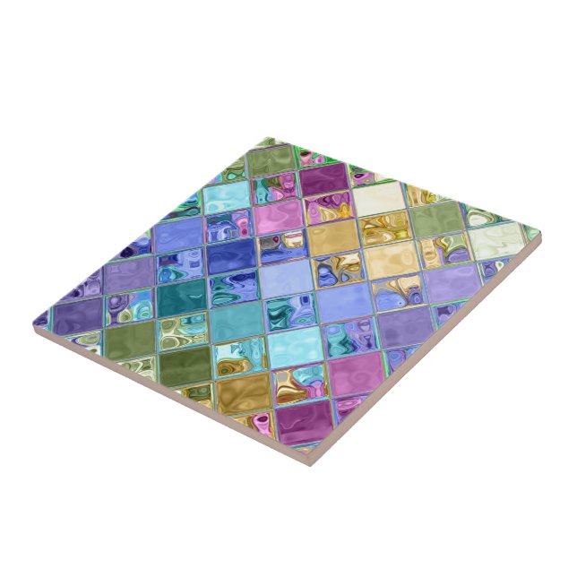 Unique Colorful Custom Ceramic Tile (Side)