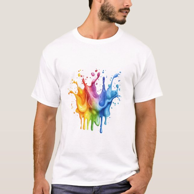 Unique colorful Design for paint Lovers T-Shirt (Front)