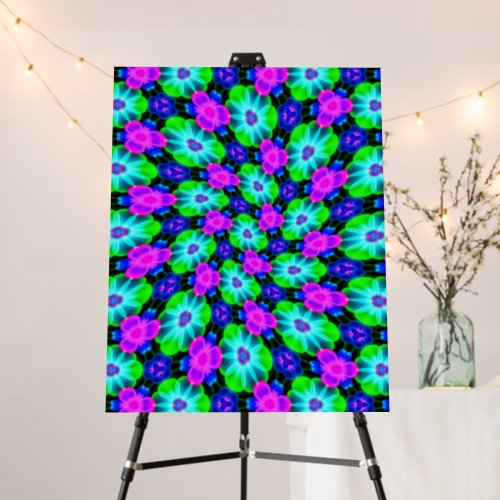 Unique Colorful Flower Pattern Foam Board