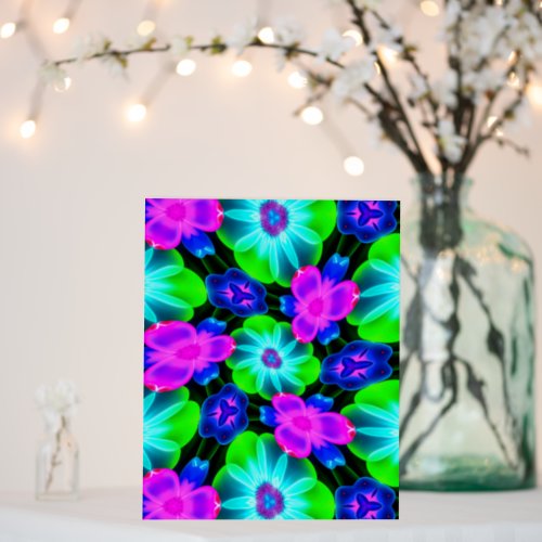 Unique Colorful Flower Pattern Foam Board