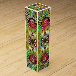 Unique Colorful Jewel Graphics USA Wine Gift Box