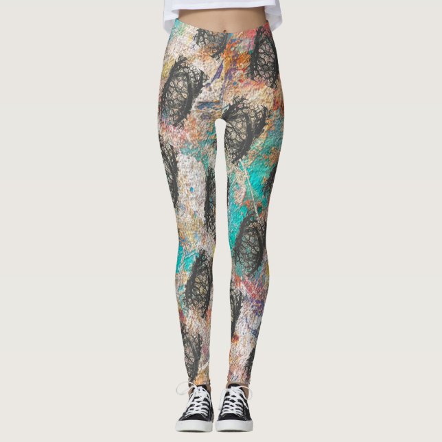 unique colorful Leggings (Front)