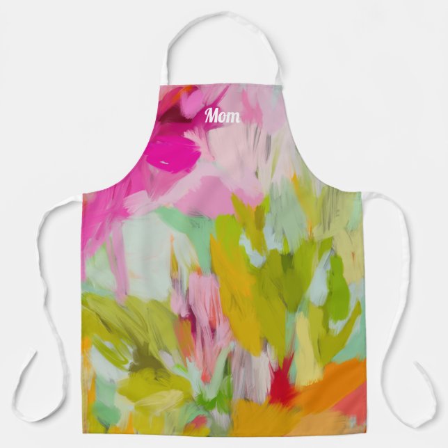 Unique Colorful Mom Gift Idea All-Over Print Apron (Front)