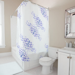 Unique Colorful Triangle Pattern & Quotes Shower Curtain