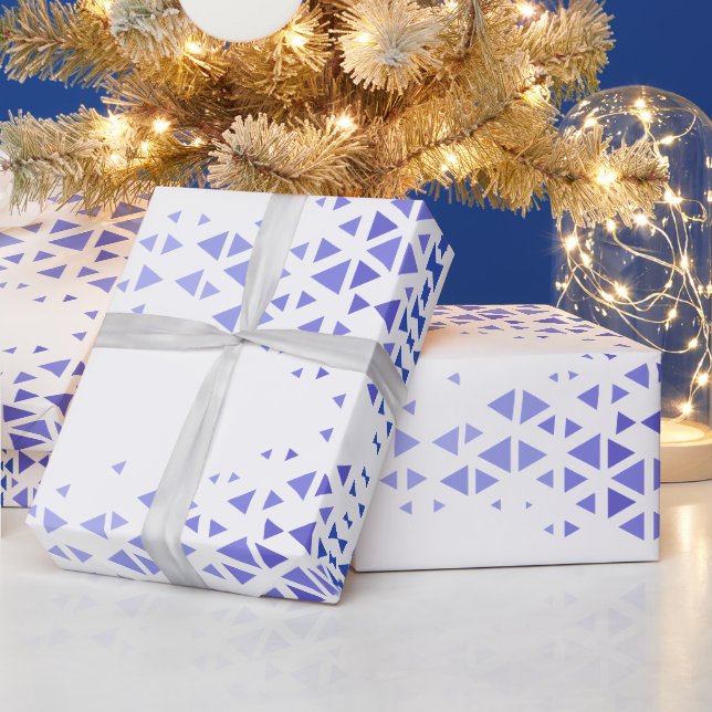 Unique Colorful Triangle Pattern & Quotes Wrapping Paper (Holidays)