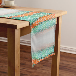 Unique Colorful Triangle Pattern Short Table Runner