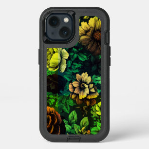 Unique Colors Vintage Floral Print iPhone 13 Case