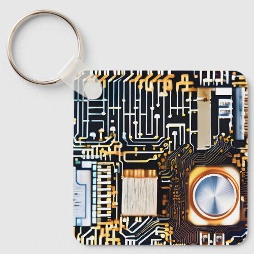 Unique Computer Chip Keychain