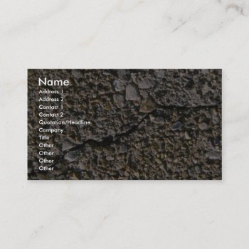 Unique Concrete Business Card by inspirelove at Zazzle