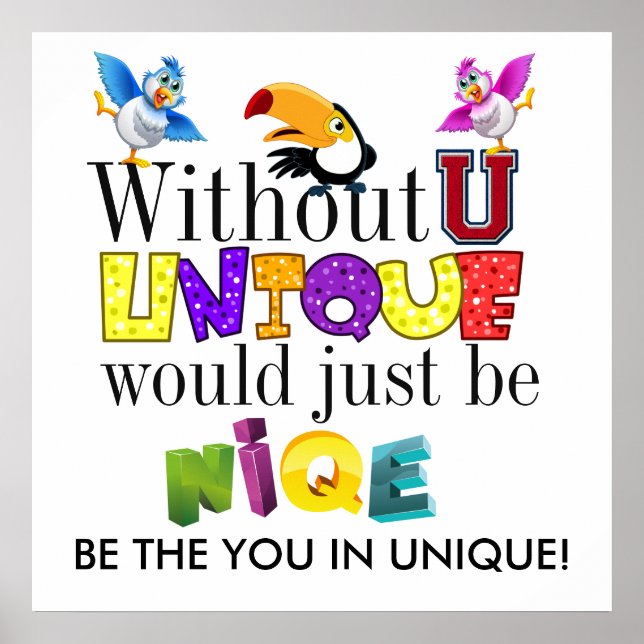 UNIQUE CONFIDENT YOU Poster (Front)