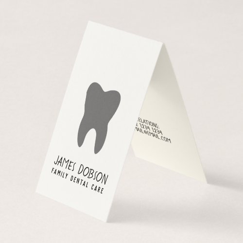 Unique Contemporary Cute Molar Dentist Appointment Business Card